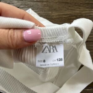 ZARA GIRLS WHITE CROP TOP